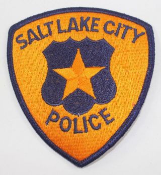 Rare Vintage 1970 Salt Lake City Police Embroidered Patch