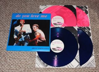 Rare Bruce Springsteen 4 Lp Set Pink Blue Vinyl Do You Love Me Meadowlands Nj