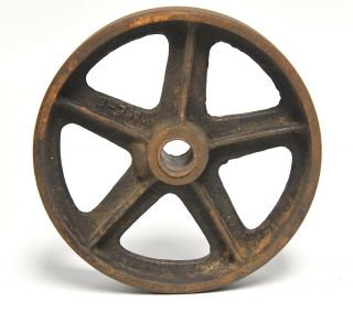 Vintage Industrial Cast Iron Wheel Pulley Steam Punk 5 Inch