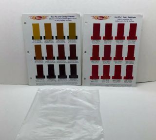 Rare Nip Hot Hues Dupont Custom Color Chip Charts Fac Pac Candy & Efx Pearl