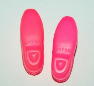 Vintage Barbie MOD Francie Skipper Hot Pink Soft Go Go Ankle Boots Japan 2