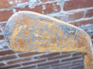 Antique Hickory Shaft Forged Columbia Special Mid Iron Golf Club
