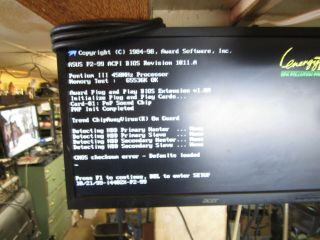 RARE Motherboard ASUS P2 - 99 SLOT - 1 (AGP / 4 PCI / 3 ISA) w/pIII 450,  RAM,  CARDS 2
