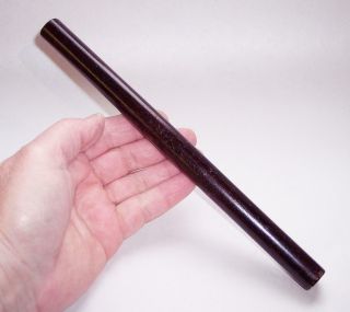Antique Vintage Ebony Wood Wooden Rolling Rule Ruler 9 " Long - Engineering