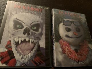 2 - Disc Dvd - Jack Frost 1 & 2 Revenge Of The Mutant Killer Snowman Rare & Oop