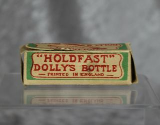 Antique Holdfast Dolly ' s Baby Bottle England Glass Doll in Orig Box 3