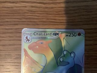 2017 - Charizard GX - Burning Shadows - 150/147 - Rainbow Rare - Pokémon - Fake 2