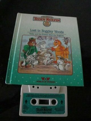 Teddy Ruxpin Lost In Boggley Woods Book And Cassette Exc Cond