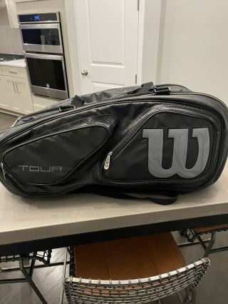 Wilson Tour V 15 Pack Tennis Bag W/ Thermoguard.  Rare
