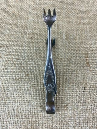 Antique Is Silverplate Sugar Tongs In The Old Colony Pattern