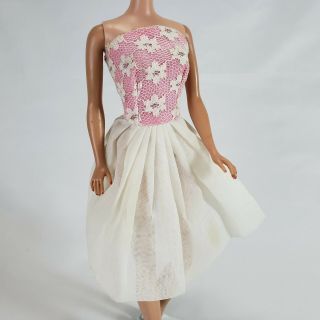 Vintage Barbie Clone Dress Tagged Japan Pink White Wendy Babs Premier Elite Bild