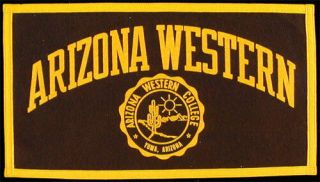 Arizona Western College Rare Vtg Banner 1960 