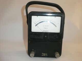 Vintage Simpson Model 10 Ac Amperes Meter W/handle