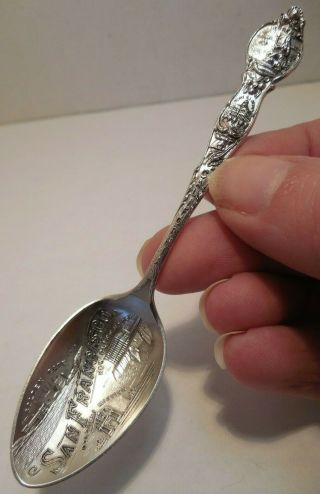 Antique Sterling Silver San Francisco California Cliff House Souvenir Spoon