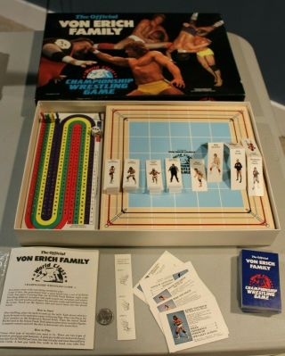 Official Von Erich Family World Class Championship Wrestling Game 1985 Rare