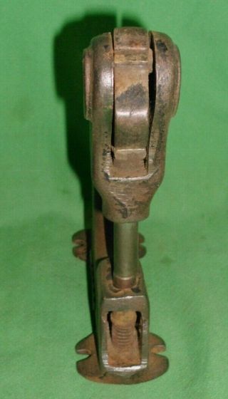 Antique HIBBARD 1908 Rivet Press Punch Cast Iron Grommet Leather Work Bench Tool 2