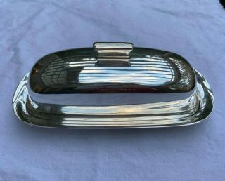 Reed & Barton Silverplate Butter Dish 1142 Vintage Antique