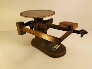 Vintage Fairbanks Morse Cast Iron 25lb.  Balance Scale