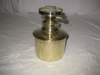 Rare Antique B&h Bradley And Hubbard Brass Oil Lamp Font With Mica Socket