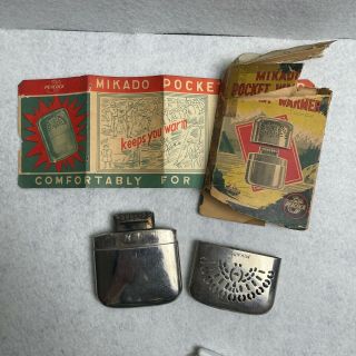 Mikado Pocket Warmer (made In Japan) Antique