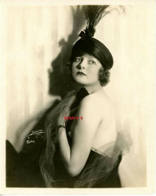 Corinne Griffith Vintage Photo 1918 By " Lumiere " Rare Close - Up Portrait