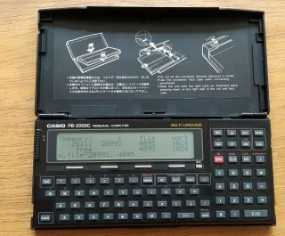 Rare Casio Pb 2000c Scientific Calculator Personal Pocket Computer Pb2000c