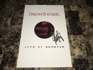 Dream Theater Rare Mike Portnoy Signed Promo Poster Live Budokan Winery Dogs
