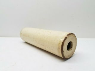 Antique Old Stoneware Pottery Rolling Pin Ceramic Roller 9 " Look