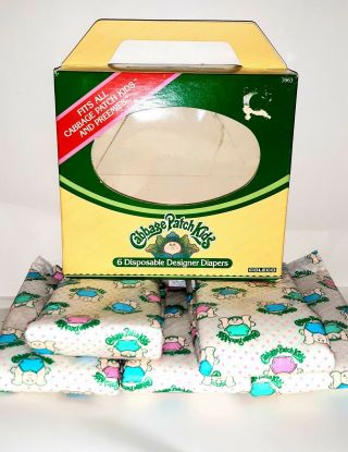 1984 Coleco Cabbage Patch Kids 5 Disposable Designer Diapers