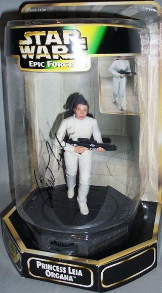 - Rare - 1998 - Carrie Fisher - Star Wars Princess Leia Signed/autograph Figure