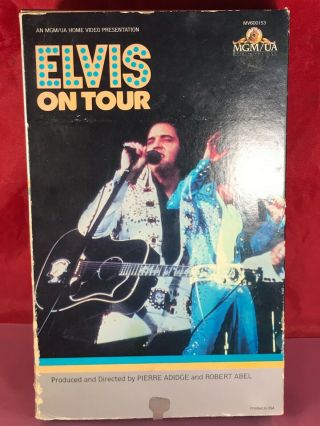 Elvis Presley - On Tour (vhs,  1972) Biography Live Mgm Big Box Rare