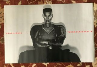 Grace Jones Warm Leatherette Rare Promotional Poster