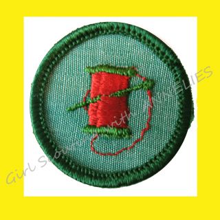 NEEDLECRAFT 1960 - 62 ONLY Intermediate Girl Scout RARE BADGE Patch Needlewoman 2