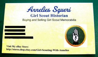 NEEDLECRAFT 1960 - 62 ONLY Intermediate Girl Scout RARE BADGE Patch Needlewoman 3