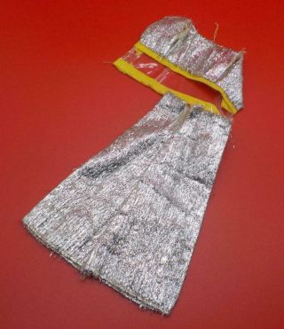 Vintage Barbie Clone Maddie Mod Shillman Silver & Clear Mod Jumpsuit Space Age