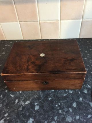 Wooden Box In Need Of Restoration