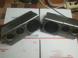 Rare Vintage Pioneer Ts - X8 Enclosed Car Speakers Great Sound.