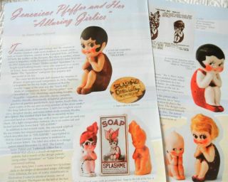 4p History Article,  Pics - Antique Genevieve Pfeffer Splash Me Dolls
