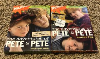 The Adventures Of Pete And Pete - Season One And Two Dvds Nickelodeon Rare Oop