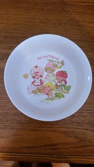 Vintage Strawberry Shortcake Plastic / Melamine Bowl