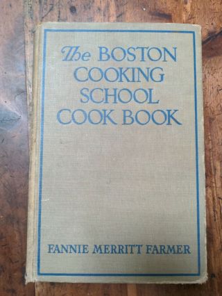 The Boston Cooking School Cookbook 1945 Hc Vintage Fannie Merritt Farmer