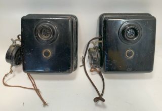Vintage Antique Auth Electric Co Intercom Wall Phone
