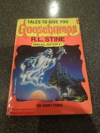 Tales To Give You Goosebumps 1 - Ten Spooky Stories - Paperback Book Rare