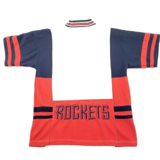 Vintage 90s Starter Houston Rockets Warm Up Jersey Shooting Shirt Medium RARE 2