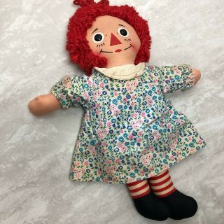 Vintage Raggedy Ann Doll I Love You About 16 Inch Knickerbocker ?