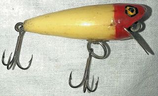 Shakespeare Glo - Lite Pup Lure Honor Built Logo Painted Eyes Refinnished? Vintage