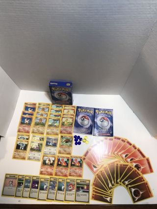 2 Player Starter Deck Pokemon Base Set Rare Missing Halo Card