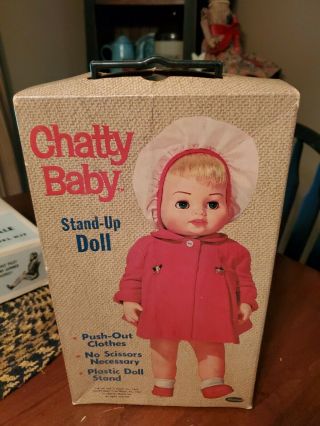 1961 Whitman Chatty Baby Doll Boxed Paper Doll Set Vintage Mattel