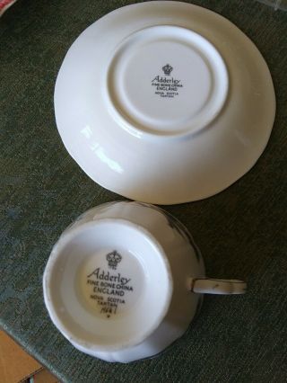 Royal Adderley teacup and saucer Nova Scotia Tartan 1961 2