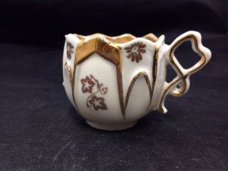 White And Gold Mini Tea Cup Demitasse Gold Mug 13 2